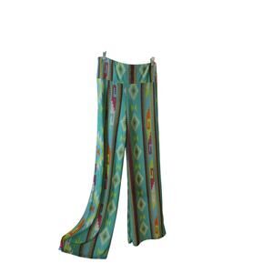 WinWin Green Palazzo Pants with Wide Legs Size S-M